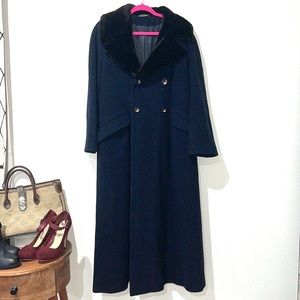Vintage Laura Ashley wool cashmere coat